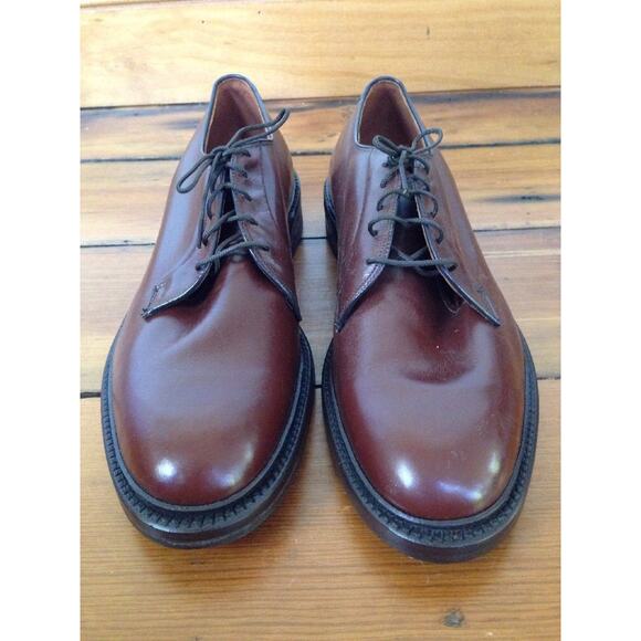 Vintage 1975 Lewis & Thos Saltz J&M Brown Leather Mens Shoes Oxfords 8C 41 main image 8